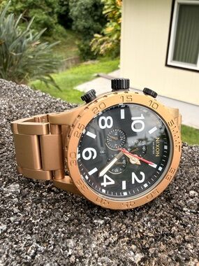Nixon 51-30 Chrono Bronze / Black Men’s Sample Watch